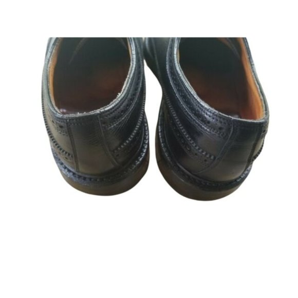 VTG FLORSHEIM ROYAL IMPERIAL Men\'s V-Cleat Black Wing Tips Size 9.5 D Medium main image 9